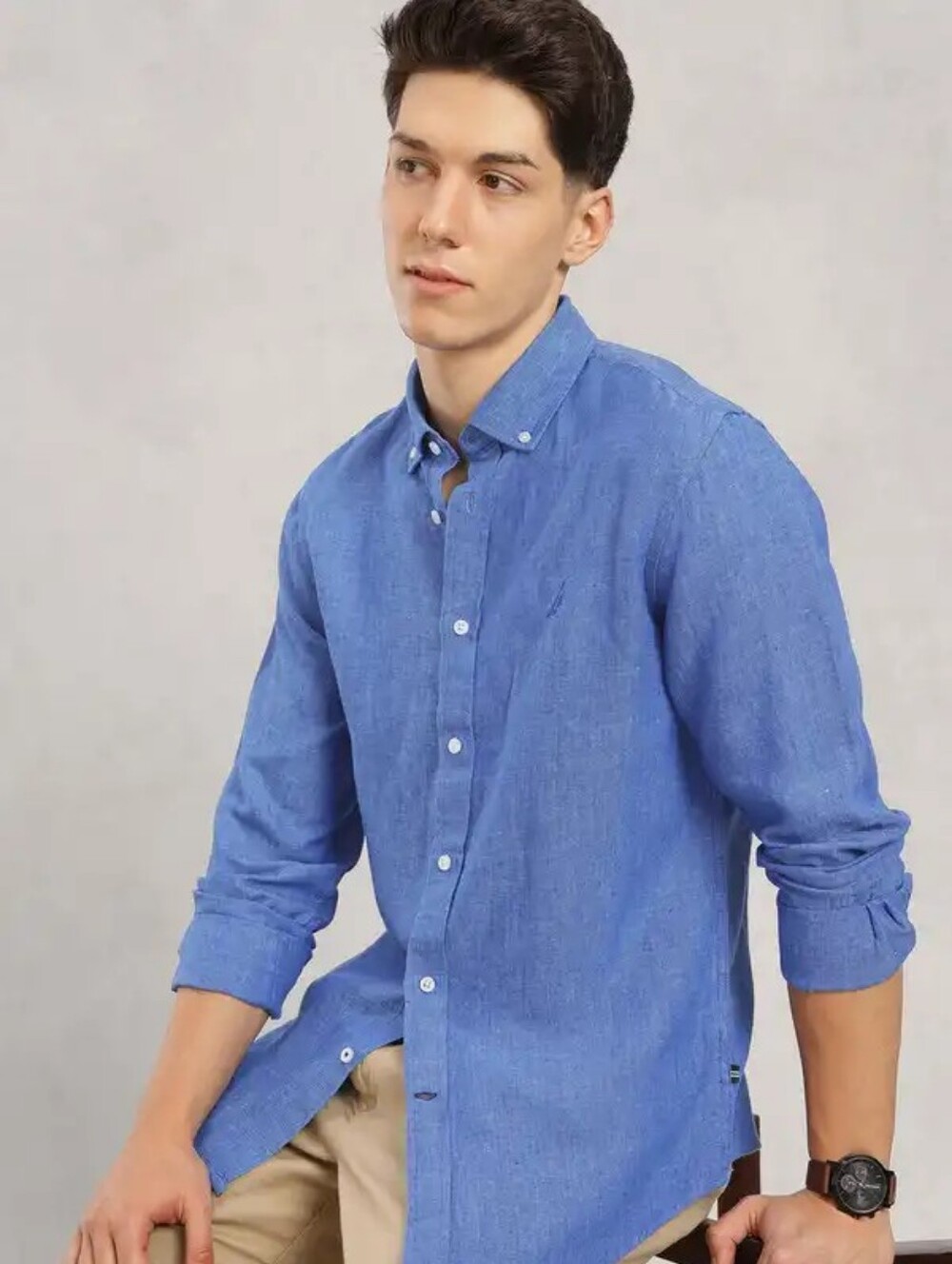 Nautica Linen Button Down Shirt